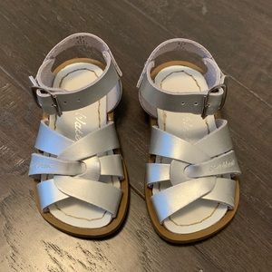 Size 5 Silver Salt Water Sandals